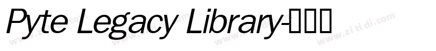 Pyte Legacy Library字体转换